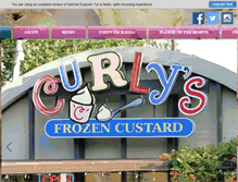Tablet Screenshot of curlysfrozencustard.com
